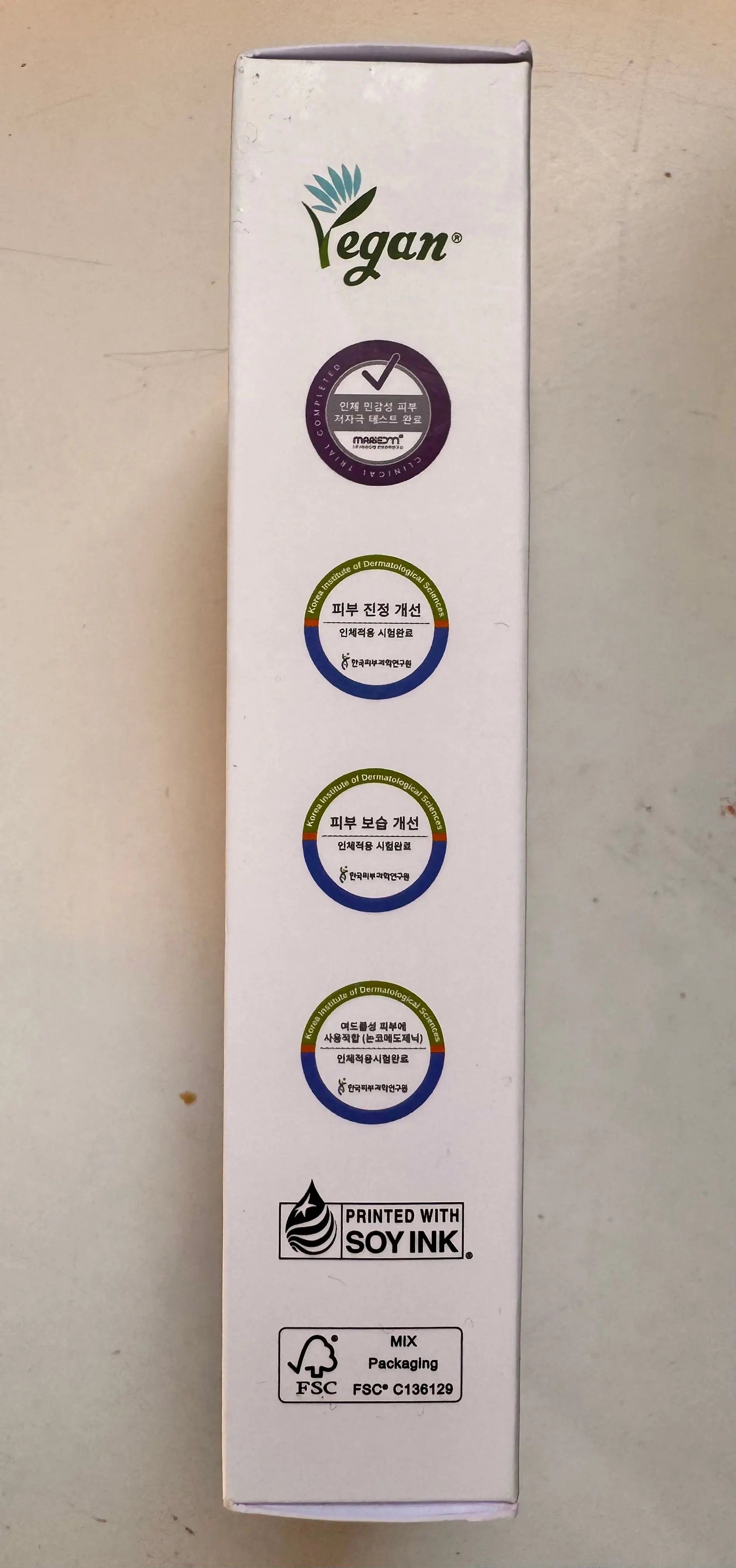 Korean 345 Relief Cream ingredients centella madecassoside and niacinamide