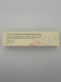 Front photo: AXIS-Y TXA 2.5% Intensive Brightening Cream 50 mL box highlighting tranexamic acid, niacinamide, and glutathione.