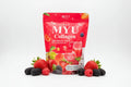"MYU Collagen Mix Berry Vitamin C Plus supplement packaging front showing Thai fish collagen peptide beauty supplement with mixed berry and vitamin C for firmer, glowing skin"
