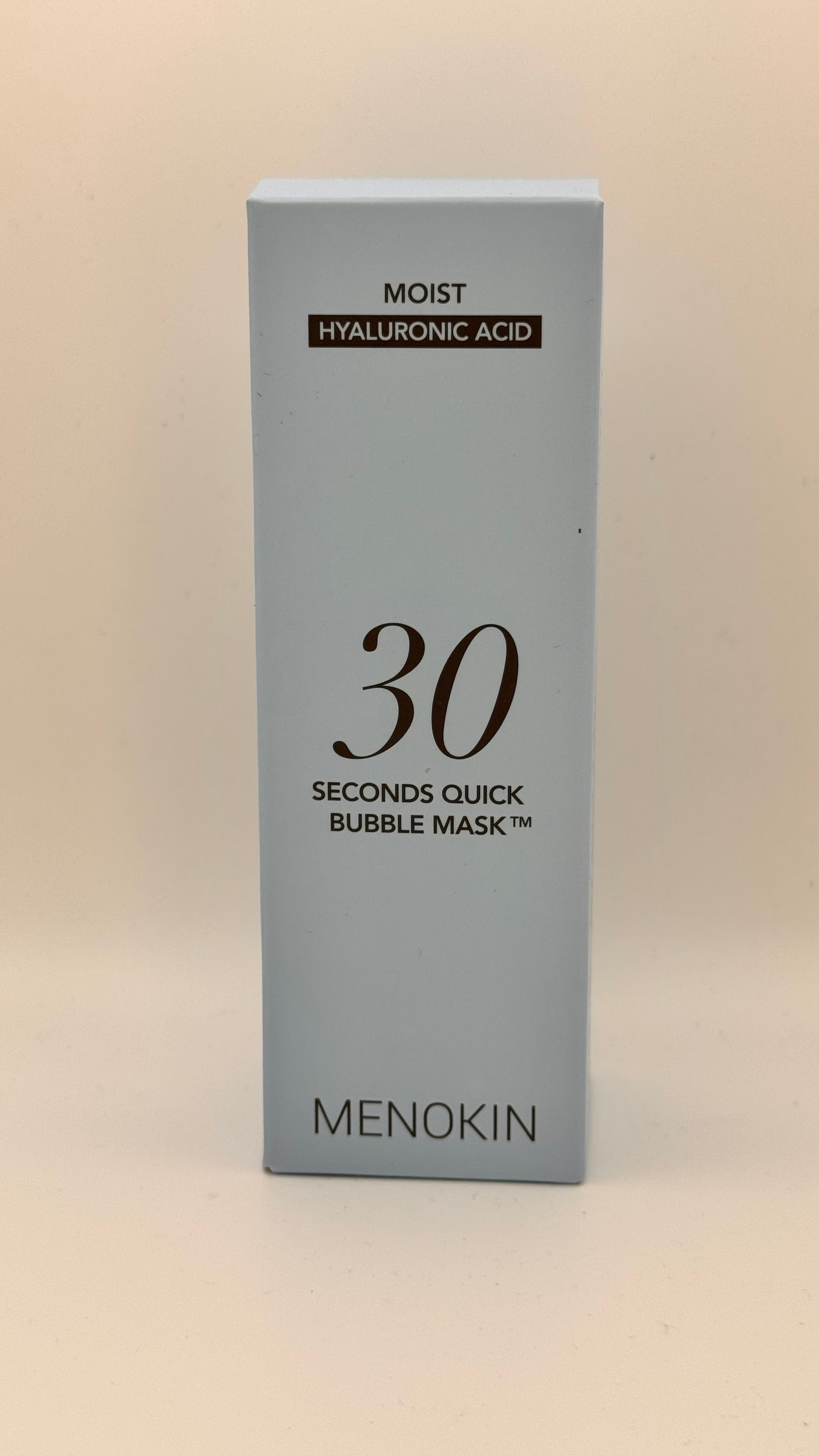 Menokin Quick Bubble Mask Blue Hyaluronic Acid - hydrating Korean bubble mask