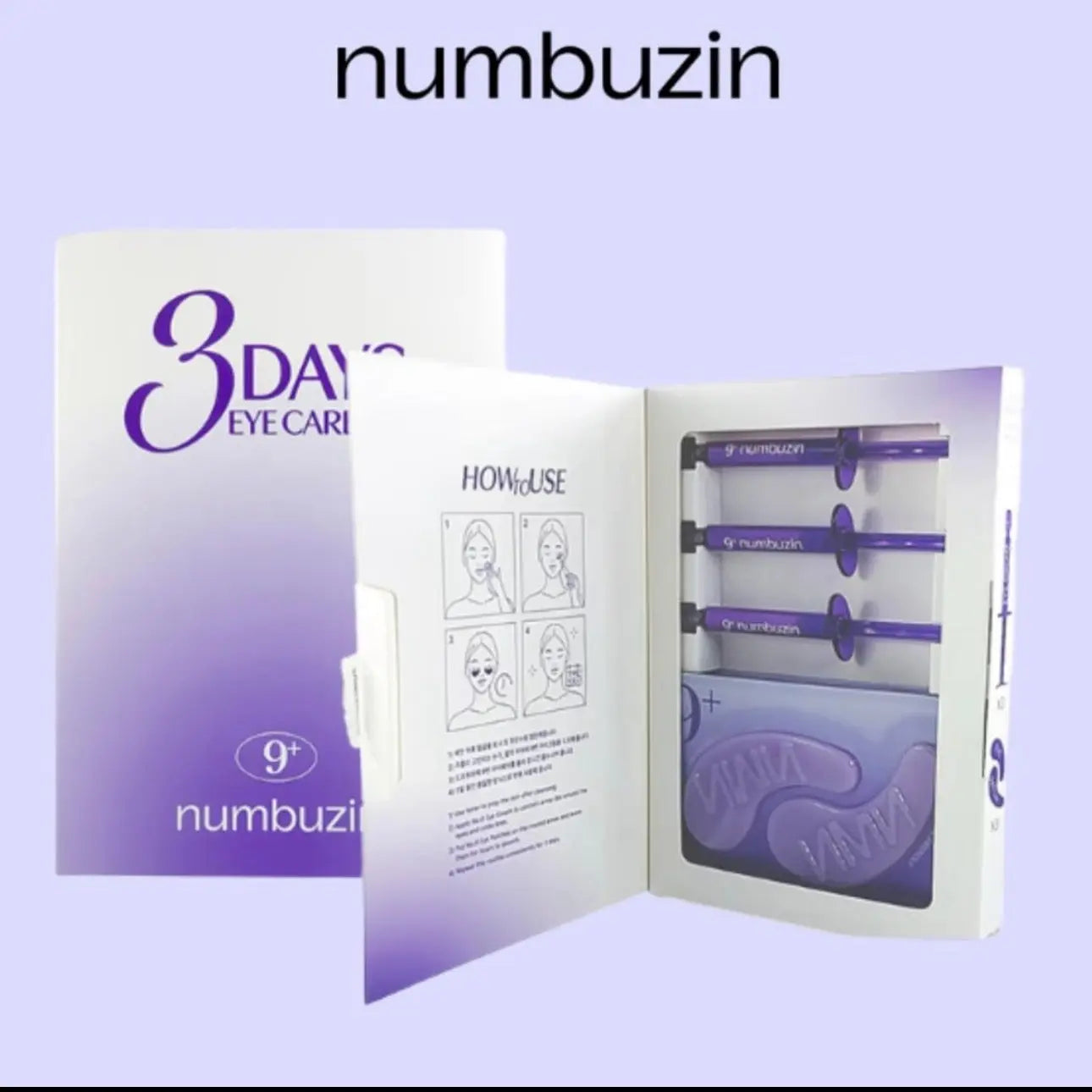3days Eye Care Kit - Dark Circles & Puffiness Numbuzin 9 – JJ&Z