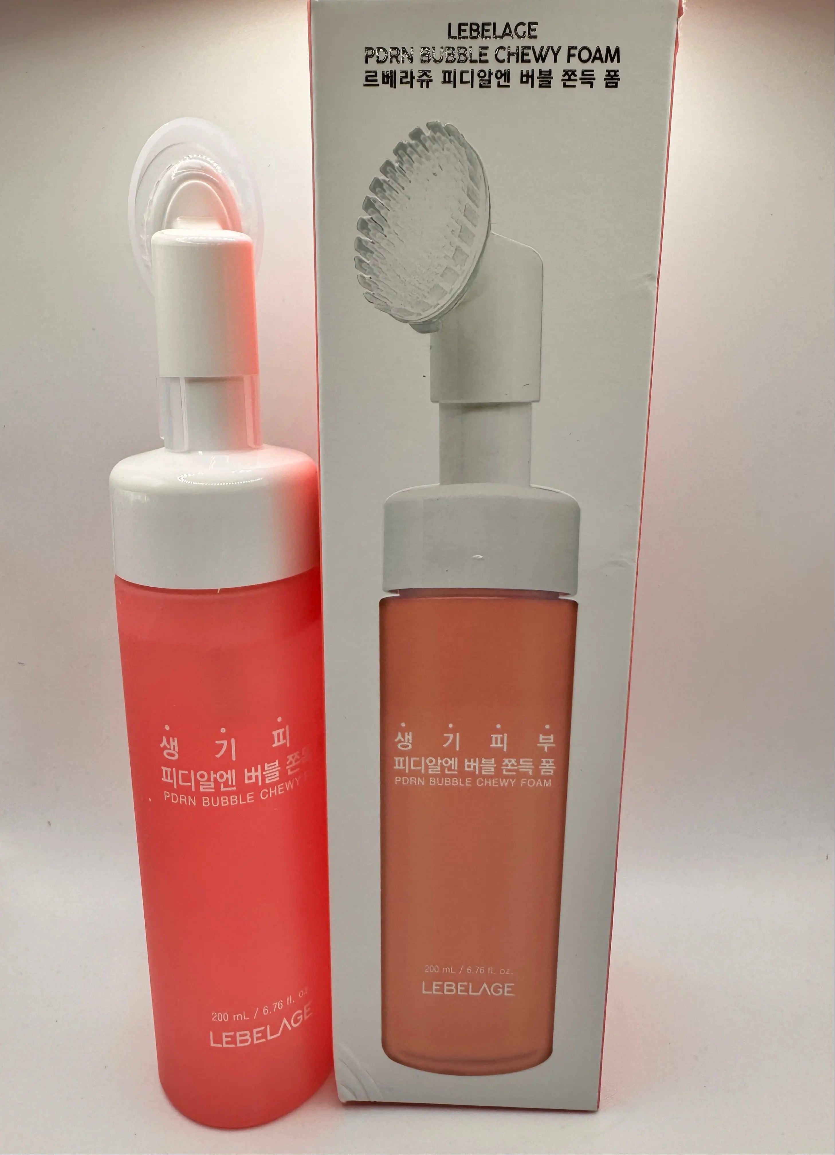 Lebelage PDRN Bubble Chewy Foam Cleanser – box and bottle