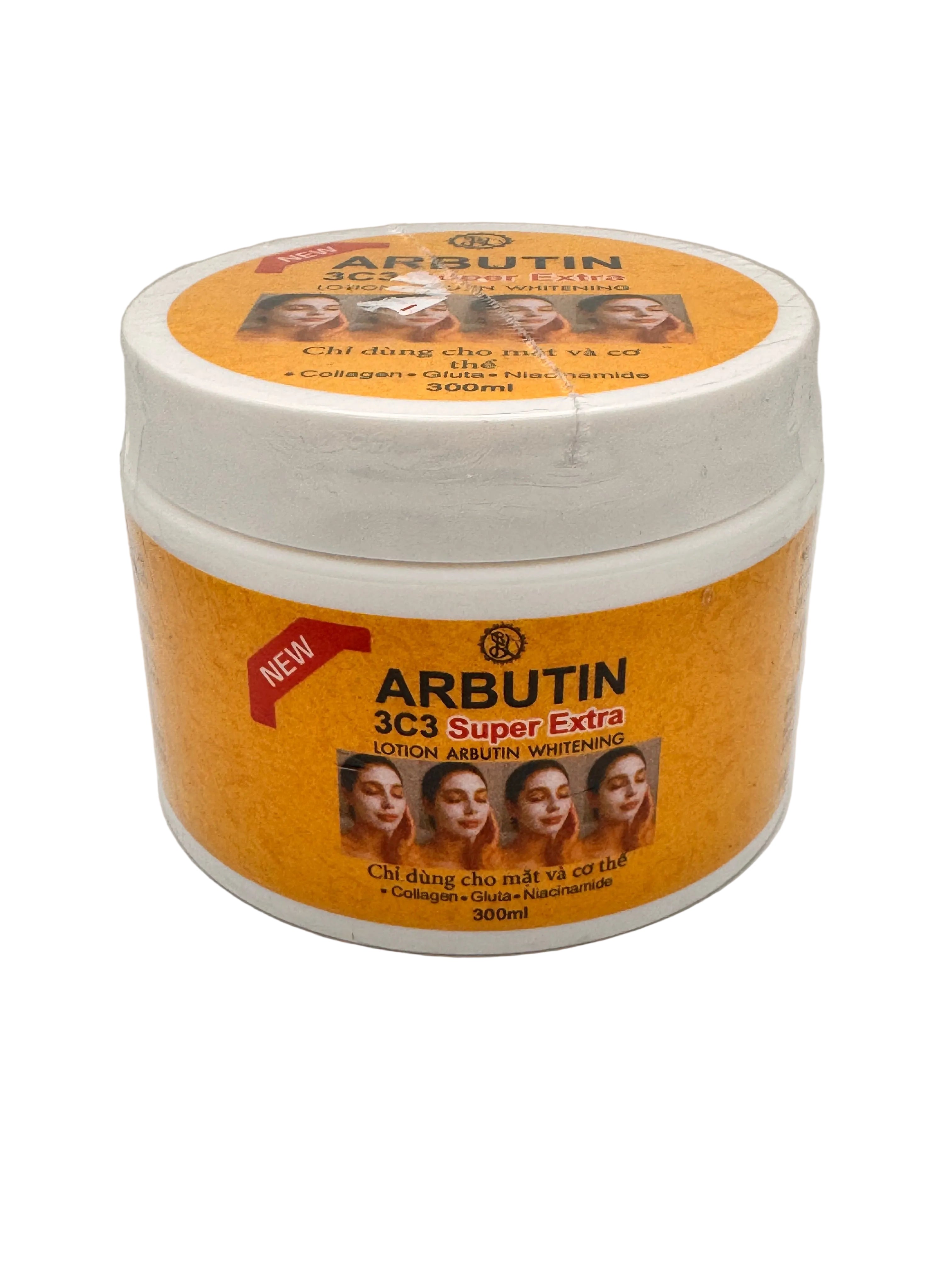 Thai triple-action brightening body lotion with Alpha Arbutin, Vitamin C and Collagen for even, luminous skin