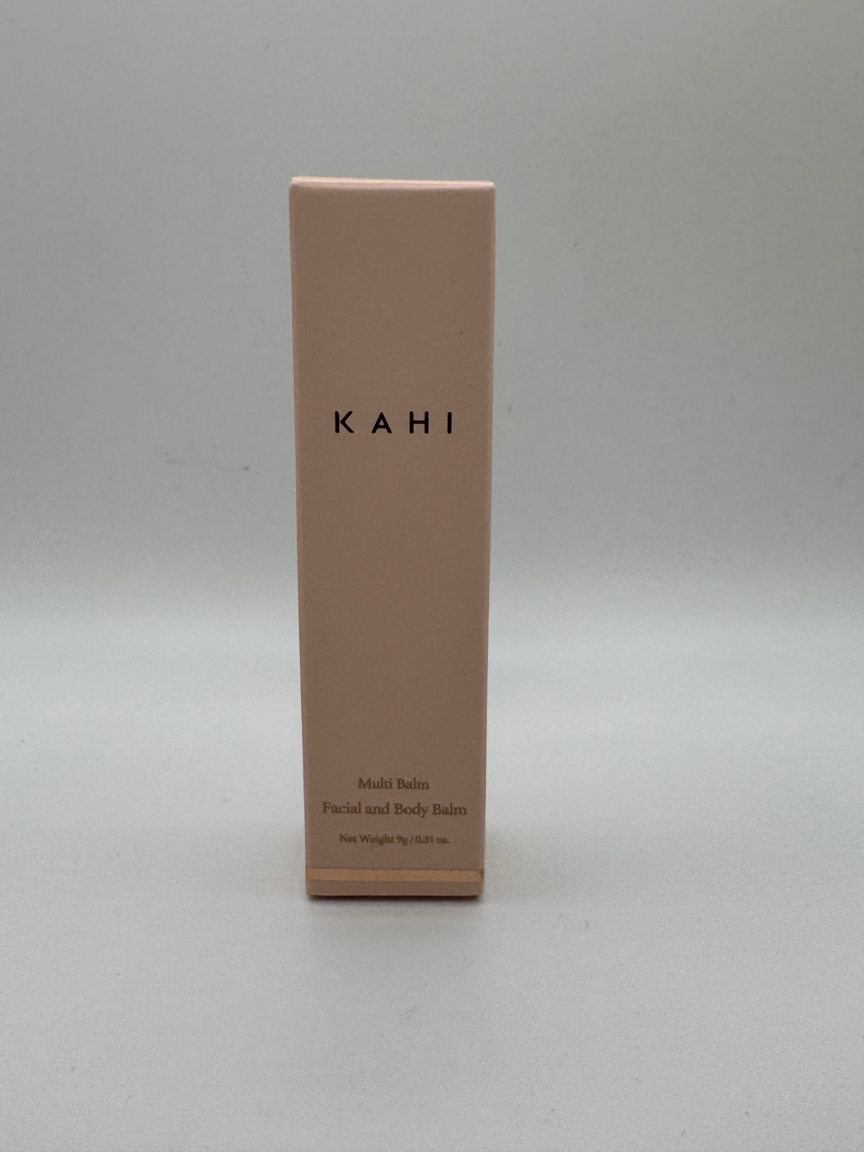 "Kahi Multi Balm – Korean multi-use balm for face, body, and lips, shown in compact stick form"