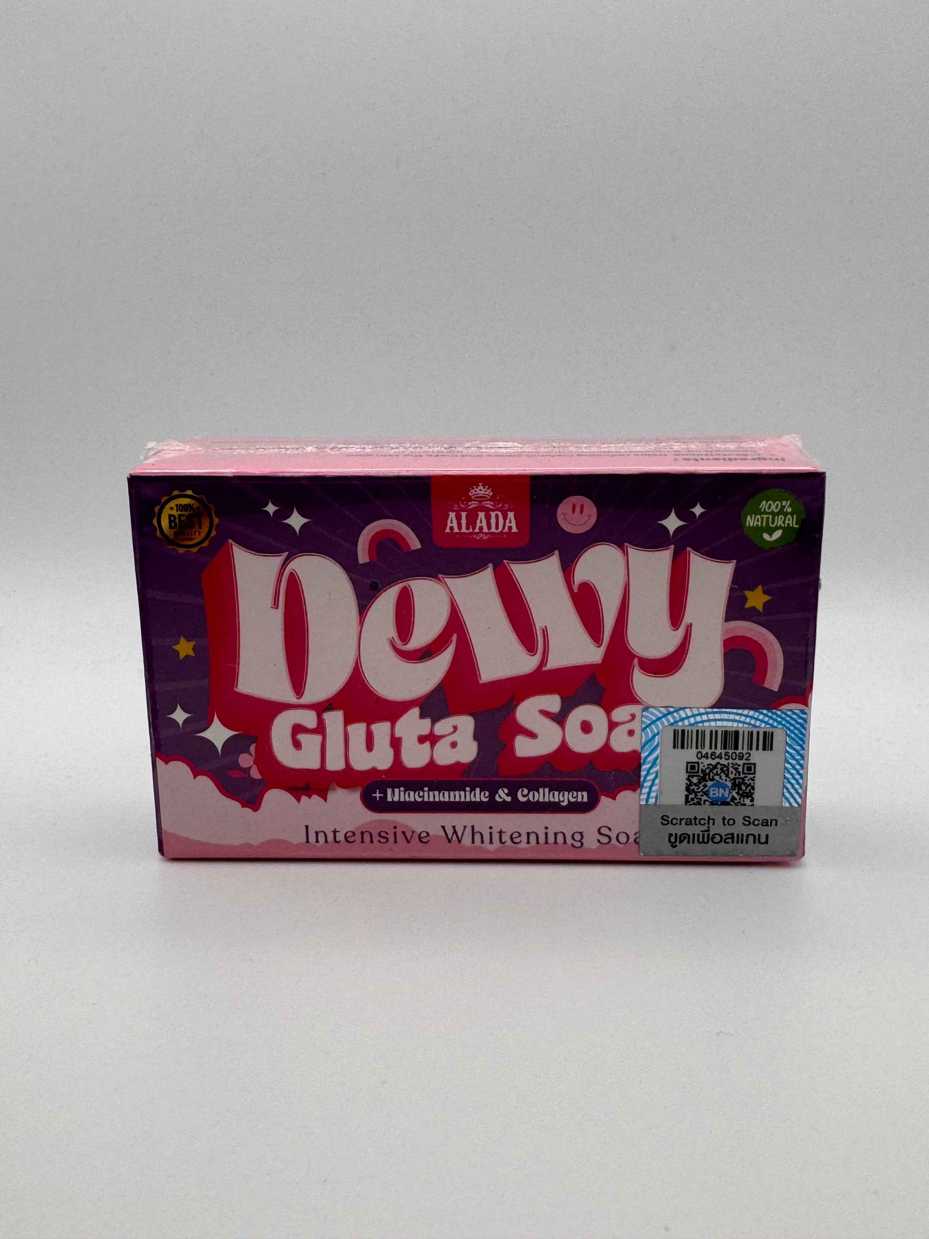Alada Dewy Gluta Soap – Glutathione & Kojic Acid Brightening Bar for Even Skin Tone