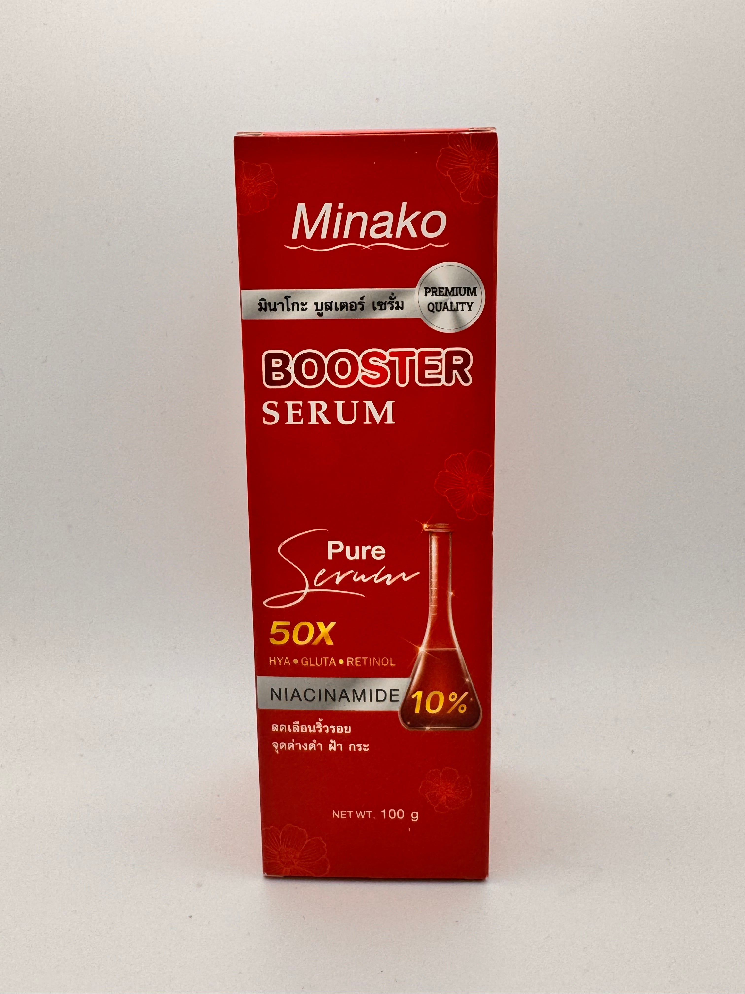 Minako Retinol Booster Serum – Thai concentrated body serum with Retinol, Glutathione and Niacinamide for whitening and anti-aging
