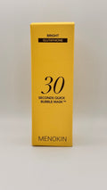 Menokin Quick Bubble Mask Yellow Glutathione - brightening Korean face mask