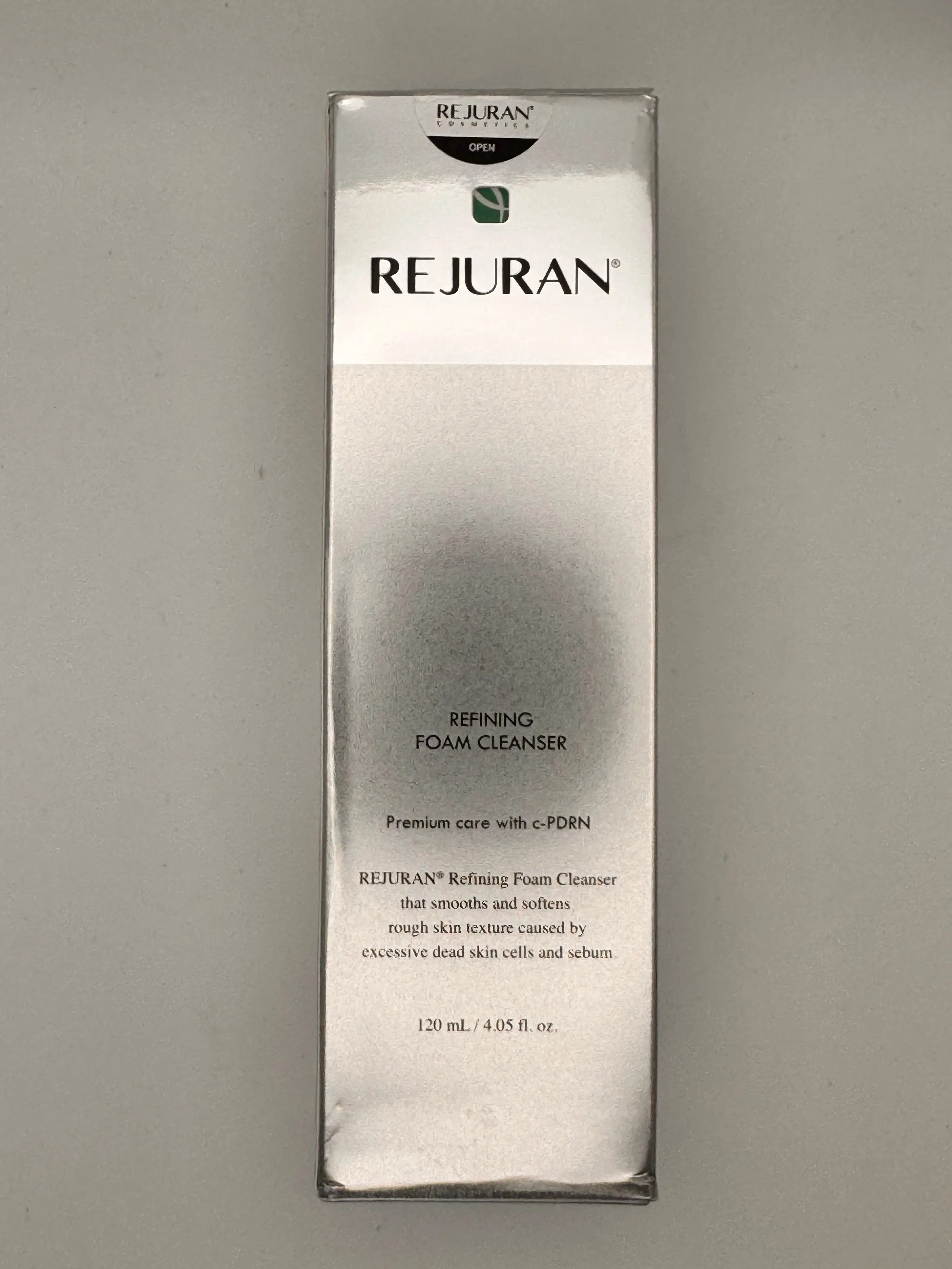 Rejuran Refining Foam Cleanser – Front of Box