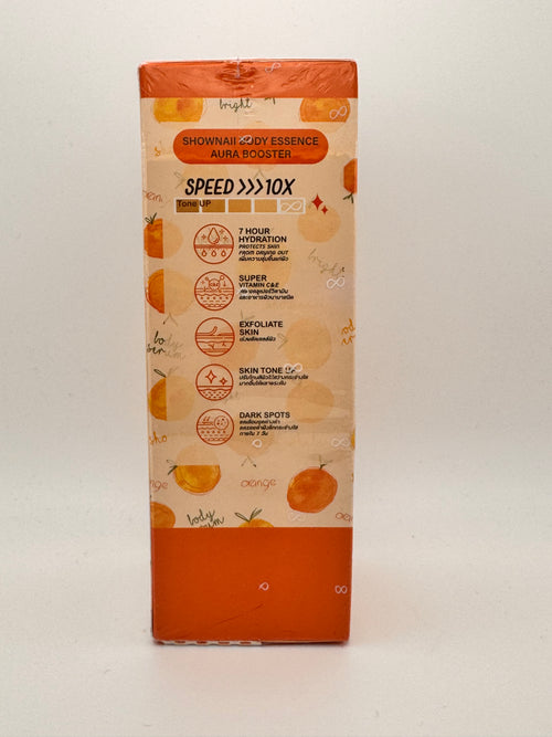 Lightweight fast-absorbing essence that boosts radiance and fades dark spots