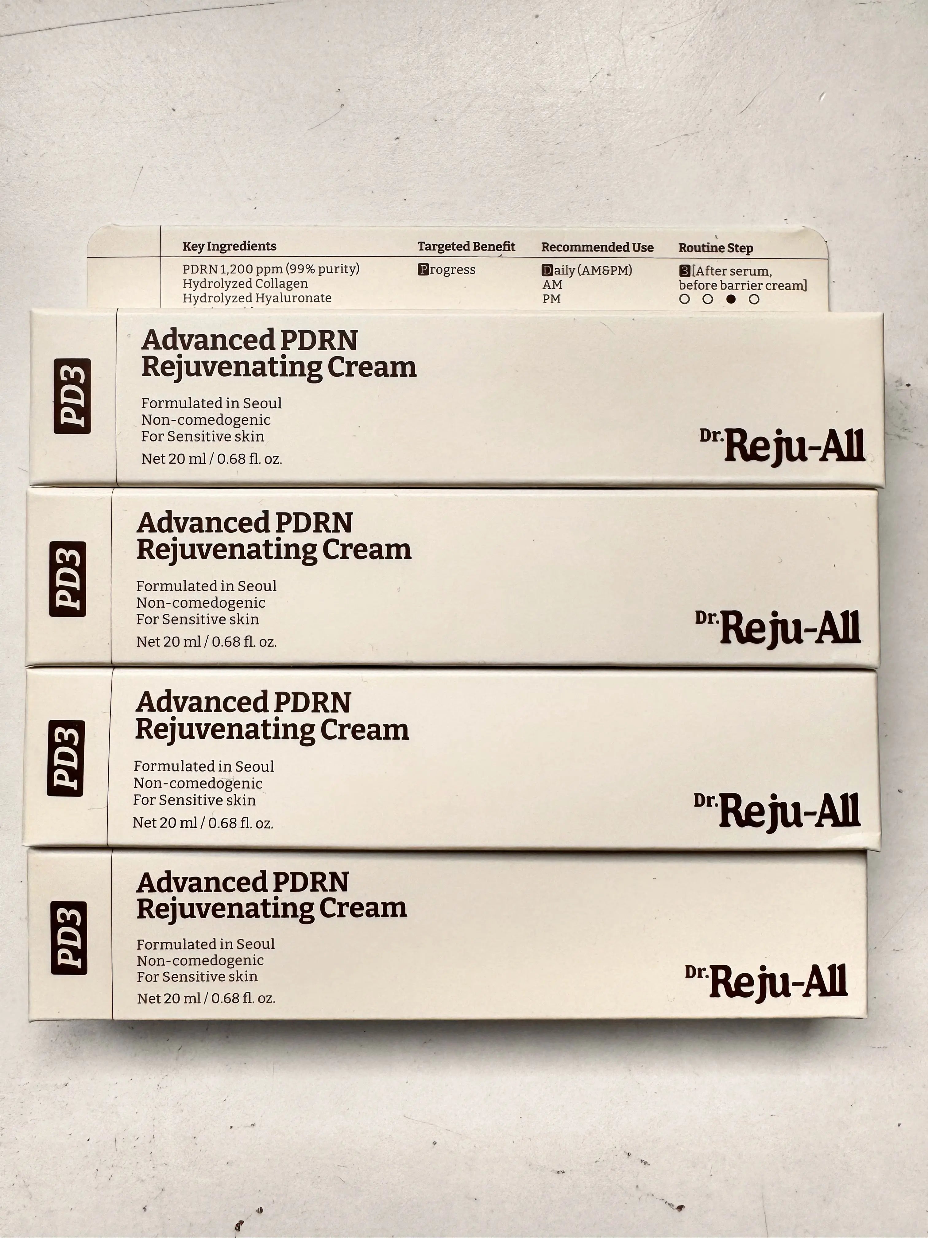Dr. Reju-All Advanced PDRN Cream with niacinamide and collagen for skin repair