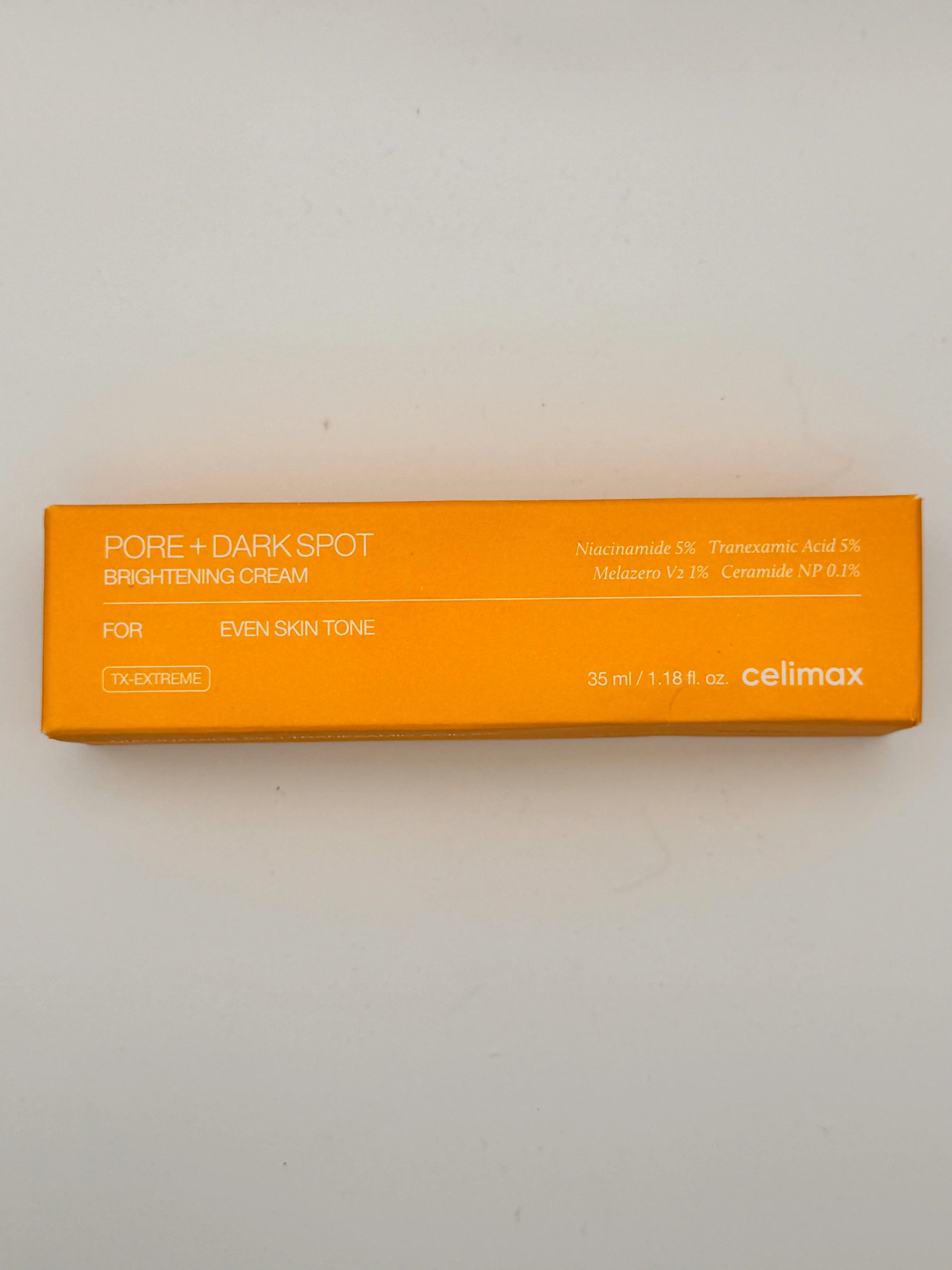 Celimax Pore + Dark Spot Brightening Cream – Front of Box