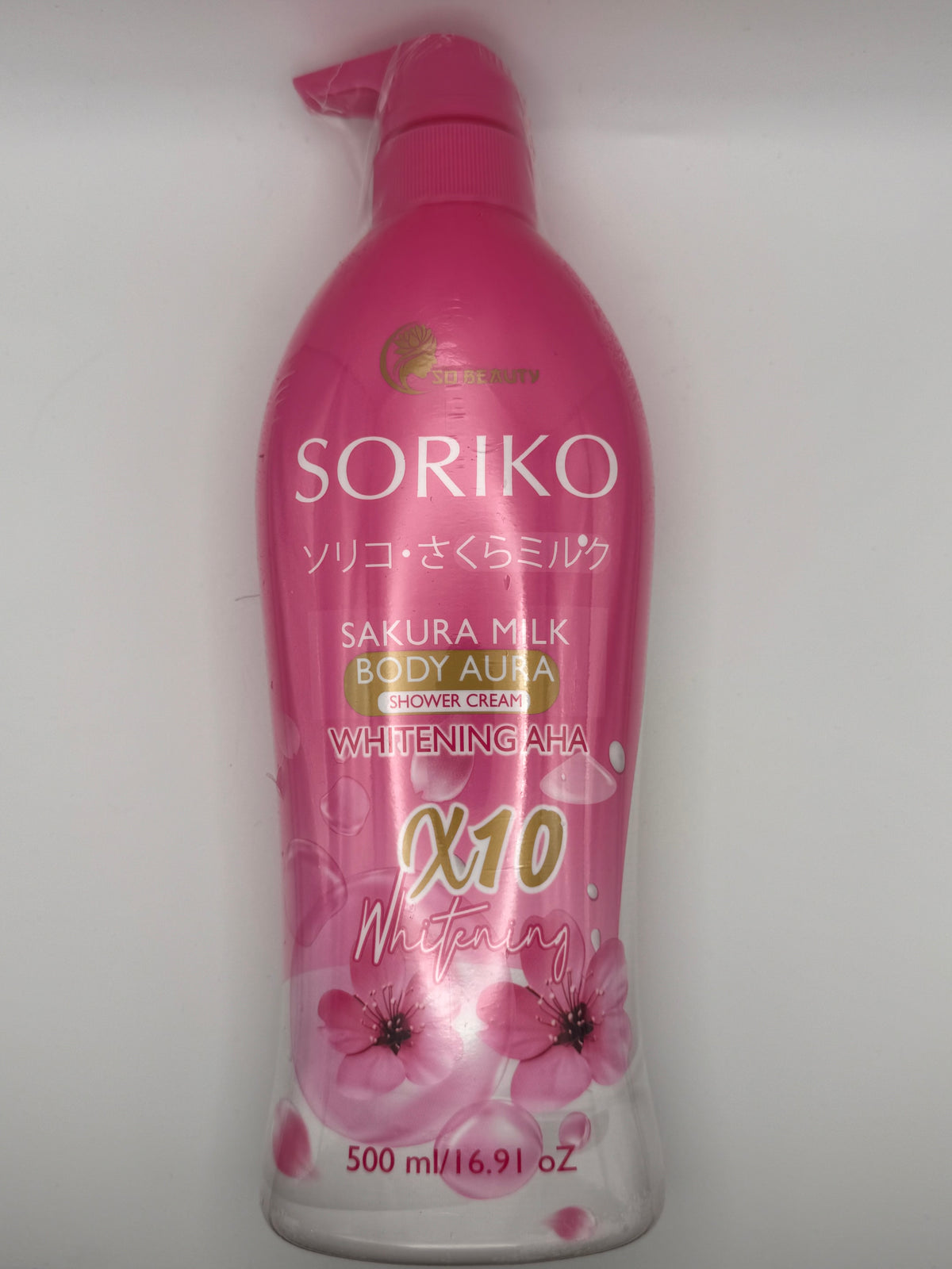 Soriko Sakura Milk Body Aura Shower Cream 500ml