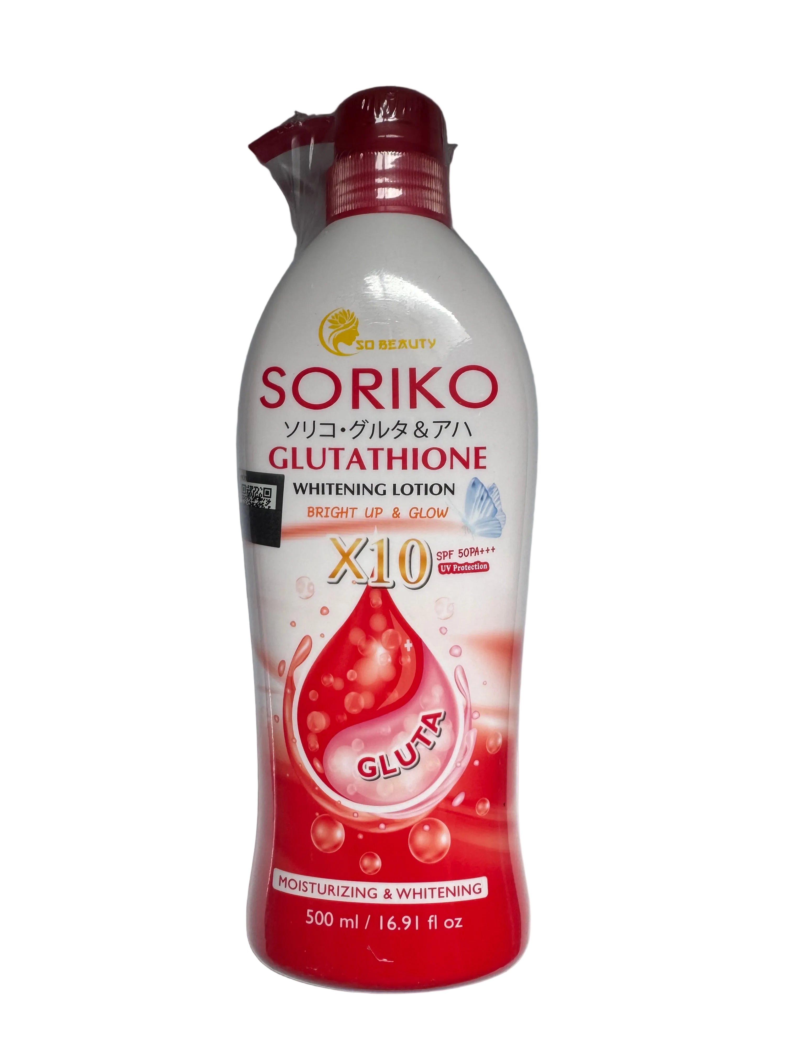 Soriko Glutathione Whitening Lotion – Thai brightening body lotion with Glutathione and Vitamin C for even, radiant skin

