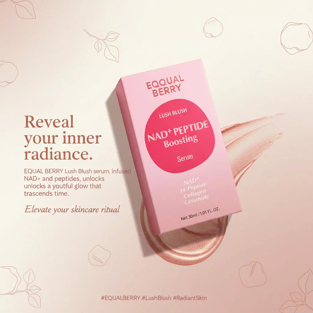 Eqqualberry Smoothie Serum NAD+ peptide boosting for firmness and collagen