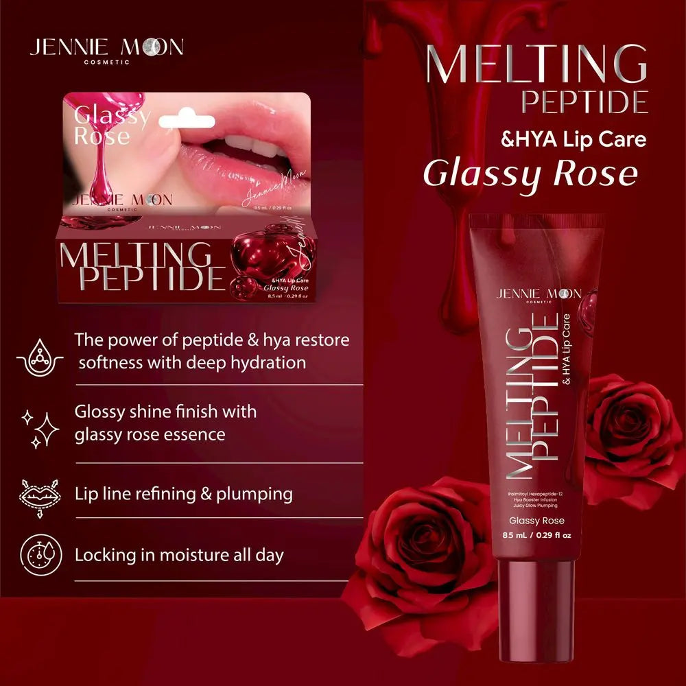 Jennie Moon Melting Peptide and HYA Lip Care Glassy Rose
