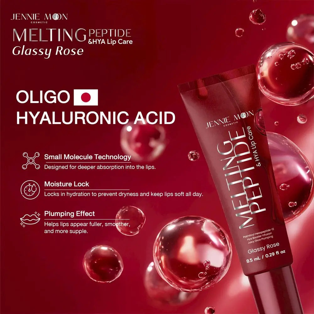 Jennie Moon Melting Peptide and HYA Lip Care Glassy Rose