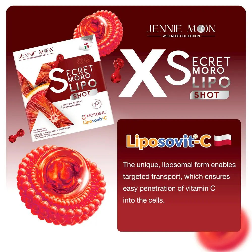 JENNIE MOON X Secret Moro Lipo Shot – 14 Sachets